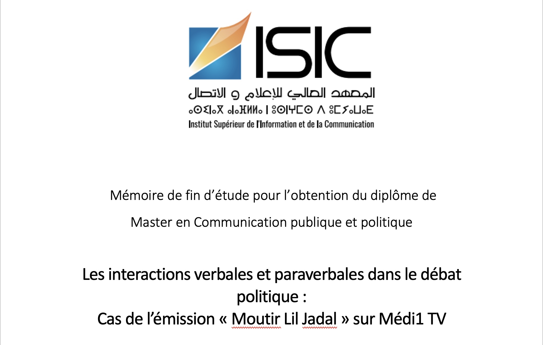 ISIC Thesis